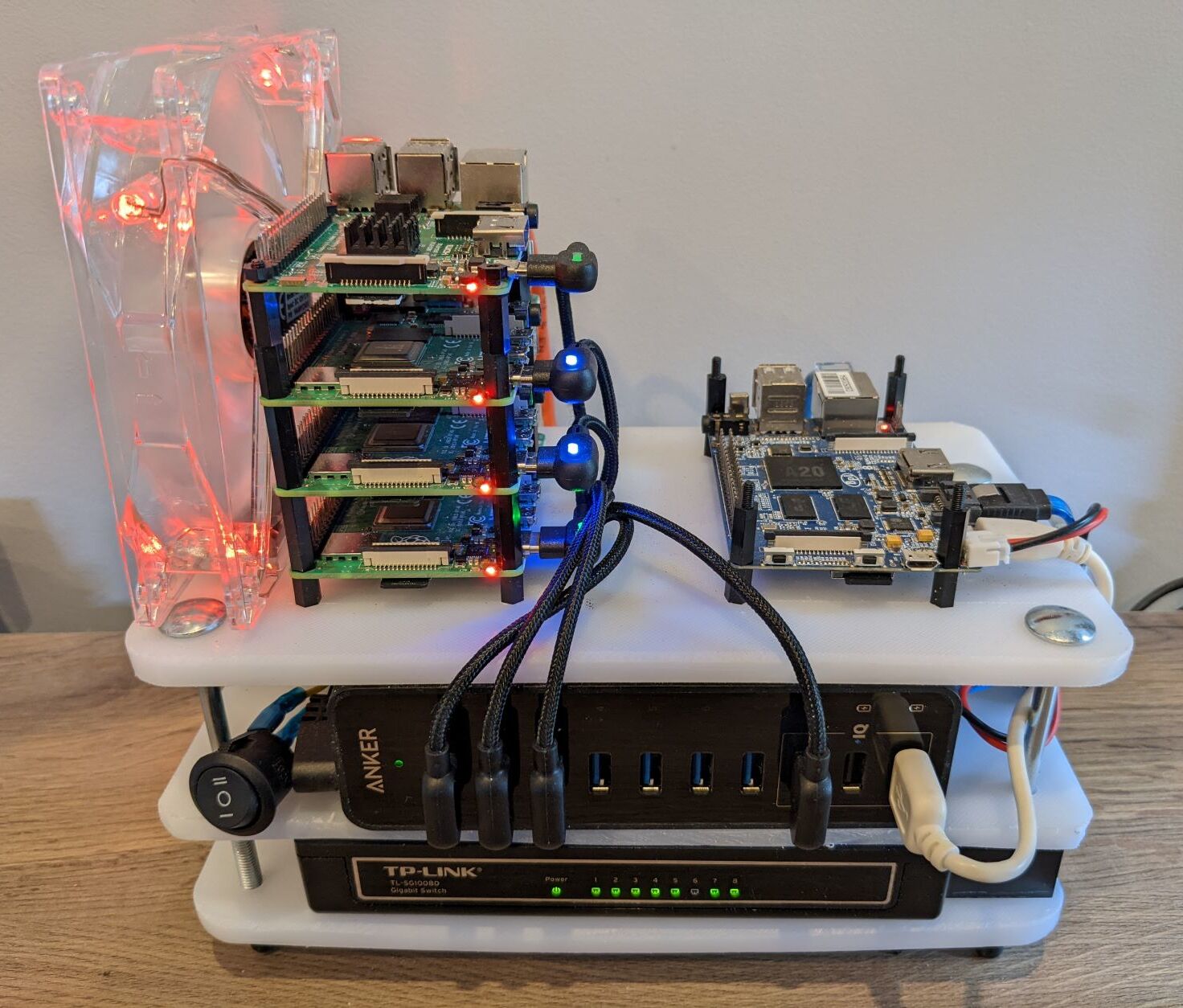 Chop Board Raspberry Pi Cluster